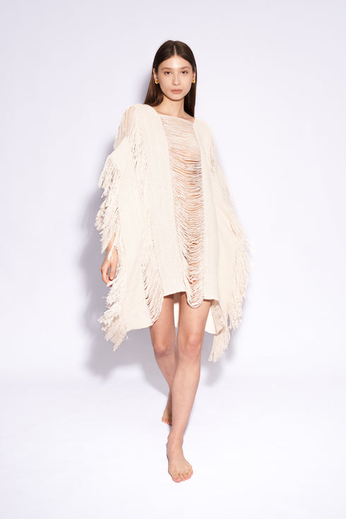 Ipuna Fringed Dress Black